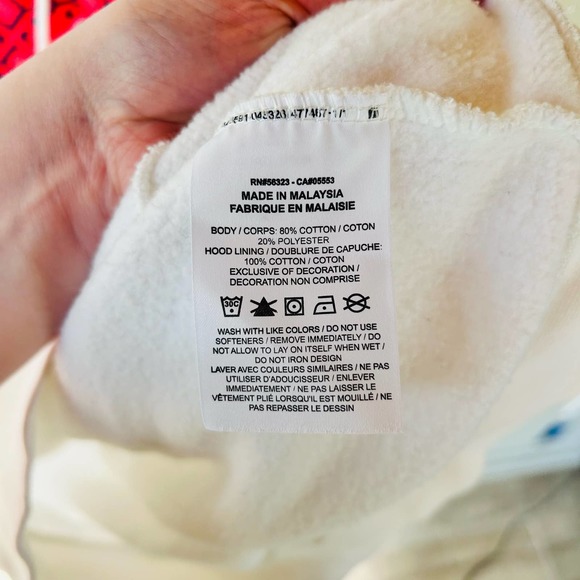 Nike Sb size M oversized white hoodie with red geometric spell out logo print - Picture 2 of 6